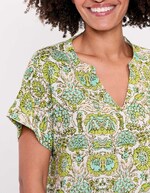 Fluid linen T-shirt femme La Fianc&eacute;e