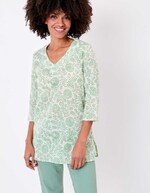 Printed organic cotton tunic femme La Fianc&eacute;e