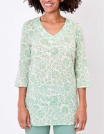 Printed organic cotton tunic femme La Fianc&eacute;e