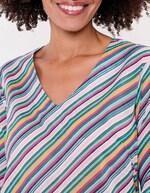 Printed organic cotton tunic femme La Fiancée