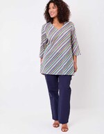 Printed organic cotton tunic femme La Fiancée