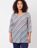 Printed organic cotton tunic femme La Fiancée