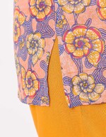 Printed organic cotton tunic femme La Fiancée
