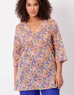 Printed organic cotton tunic femme La Fiancée