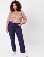 Loose printed organic cotton voile blouse femme La Fiancée