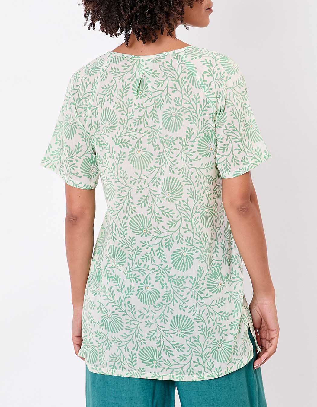 Short-sleeve organic cotton tunic femme La Fianc&eacute;e