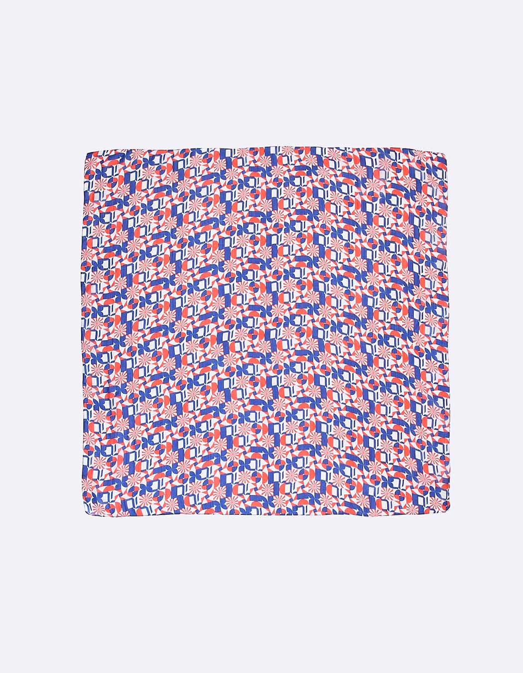 Large printed silk square femme La Fianc&eacute;e