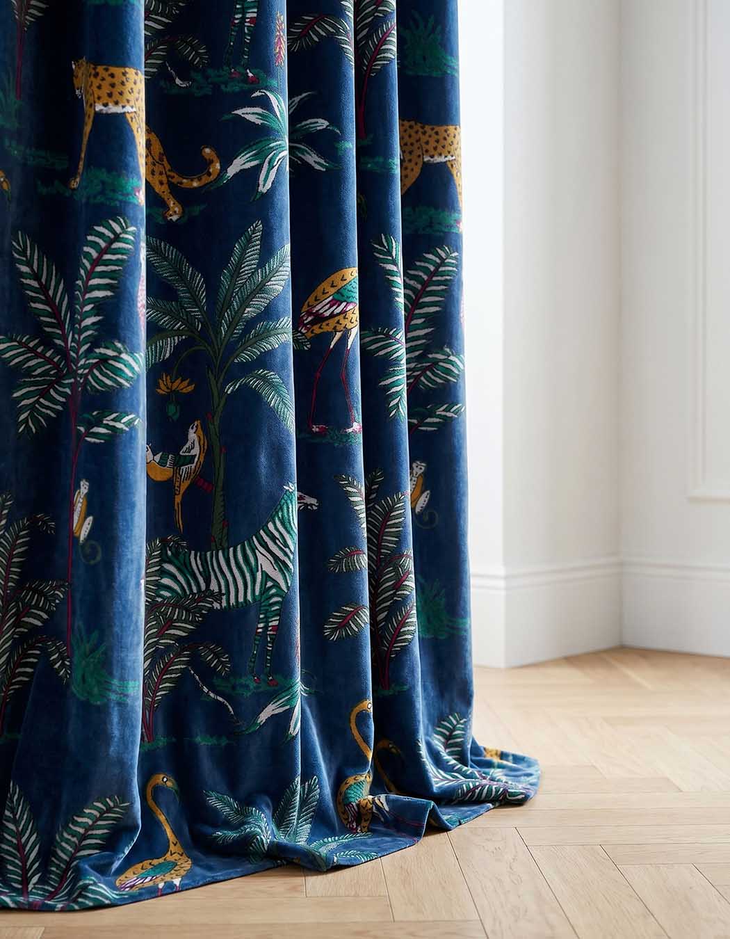 Printed velvet curtain 100 x 250 cm femme La Fiancée