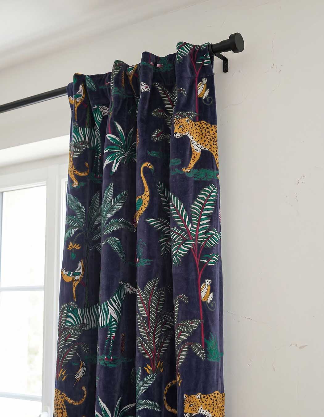 Printed velvet curtain 100 x 250 cm femme La Fiancée