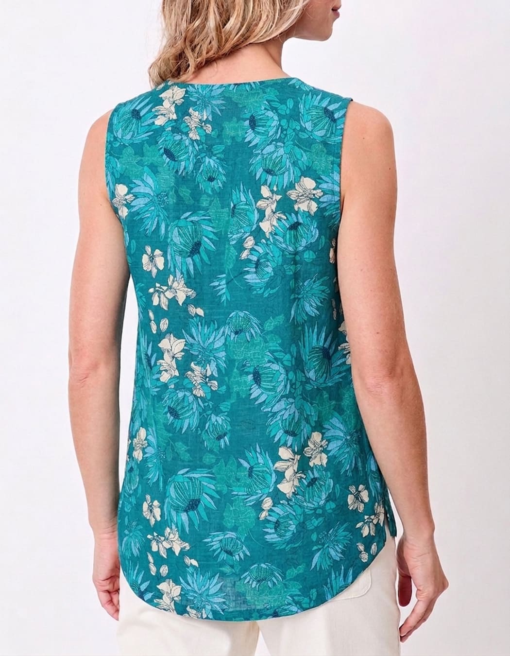 Organic cotton tank top with wide straps femme La Fiancée