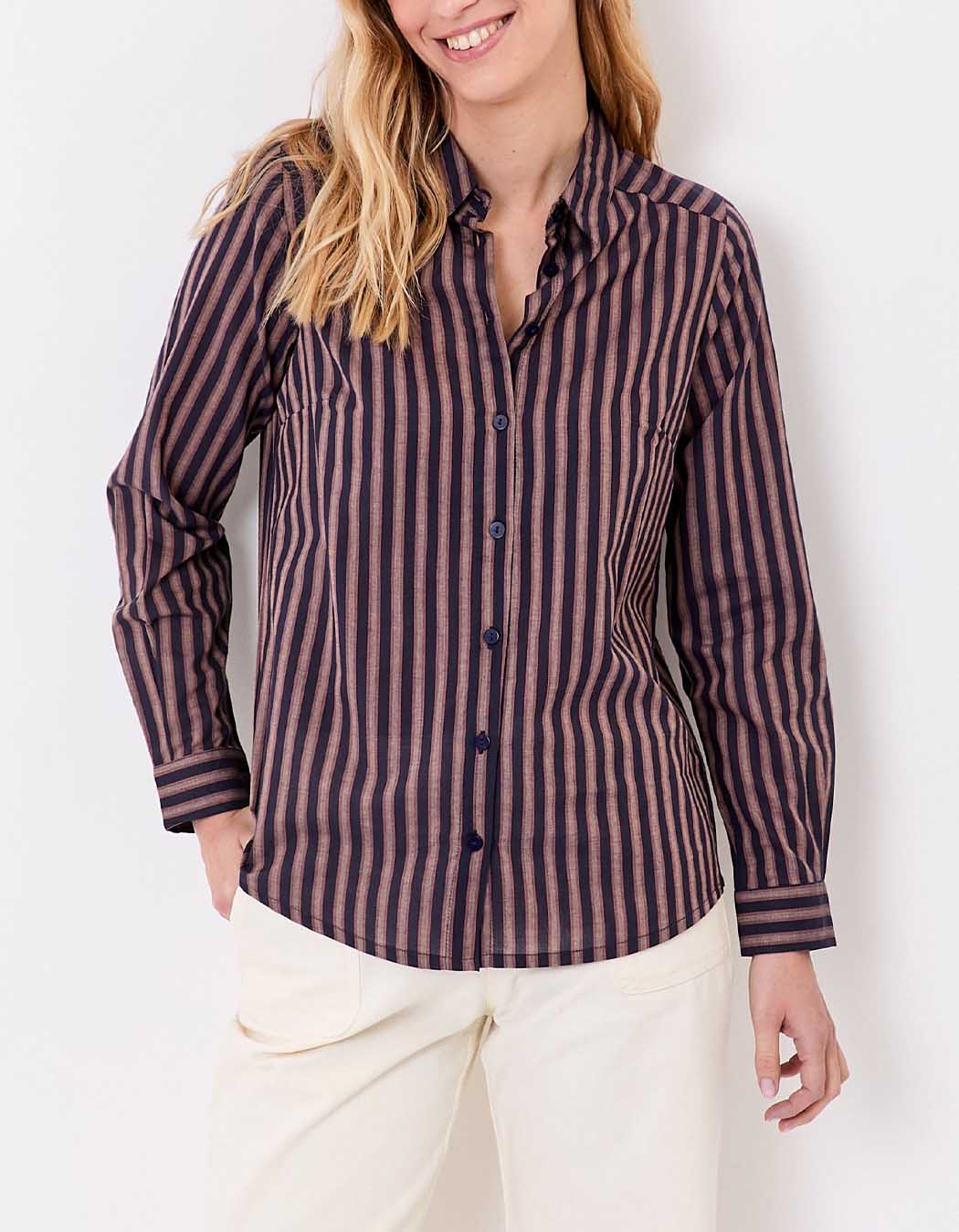 Organic cotton voile straight shirt femme La Fiancée