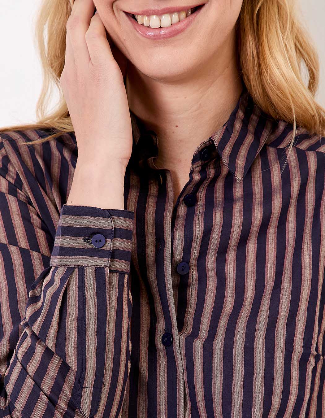 Organic cotton voile straight shirt femme La Fiancée