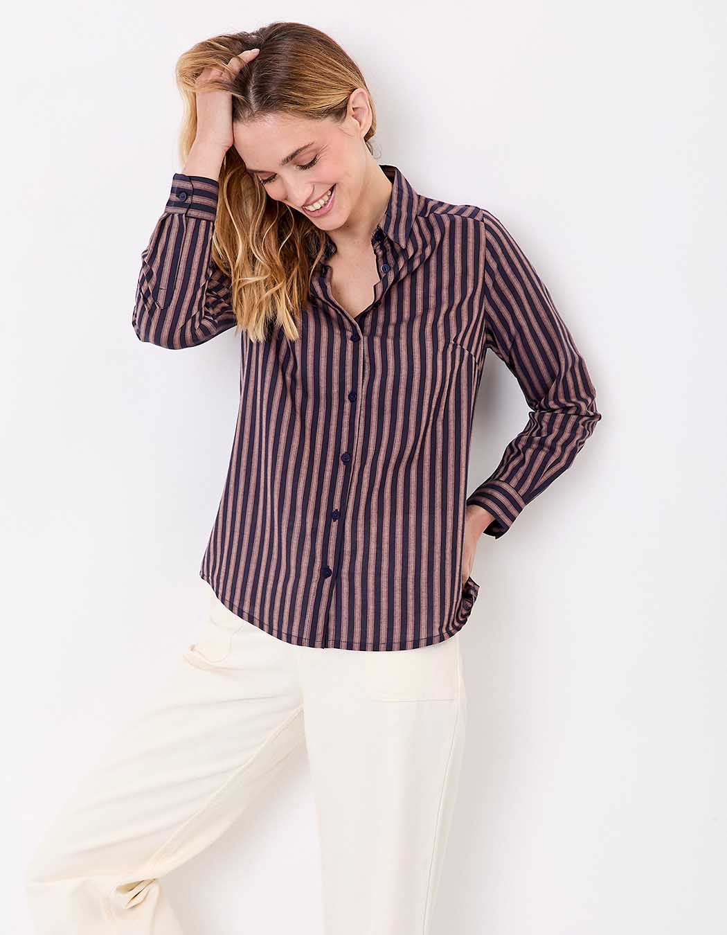 Organic cotton voile straight shirt femme La Fiancée
