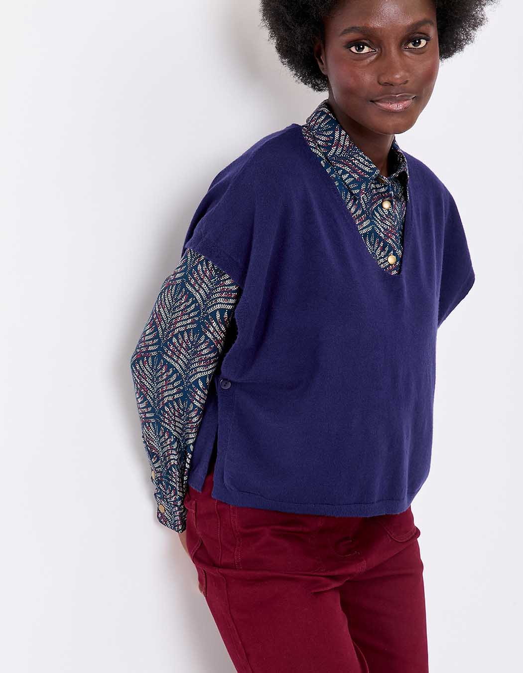 Sleeveless knit sweater femme La Fiancée