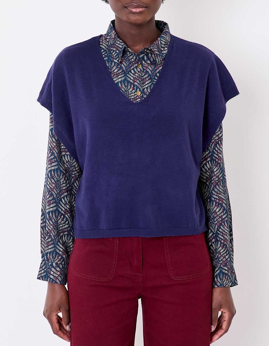 Sleeveless knit sweater femme La Fiancée