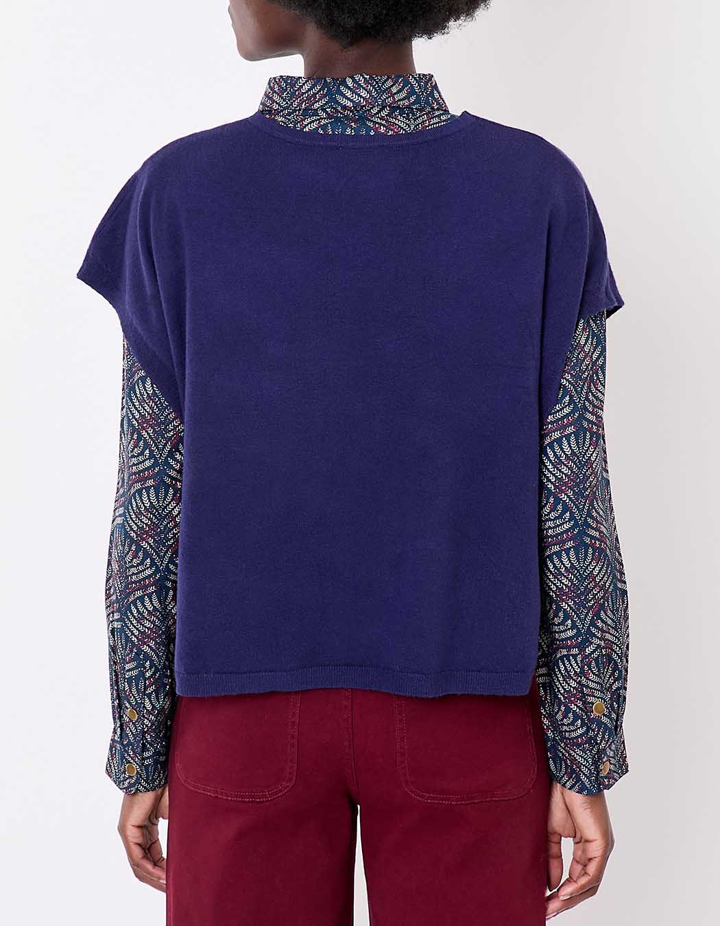 Sleeveless knit sweater femme La Fiancée
