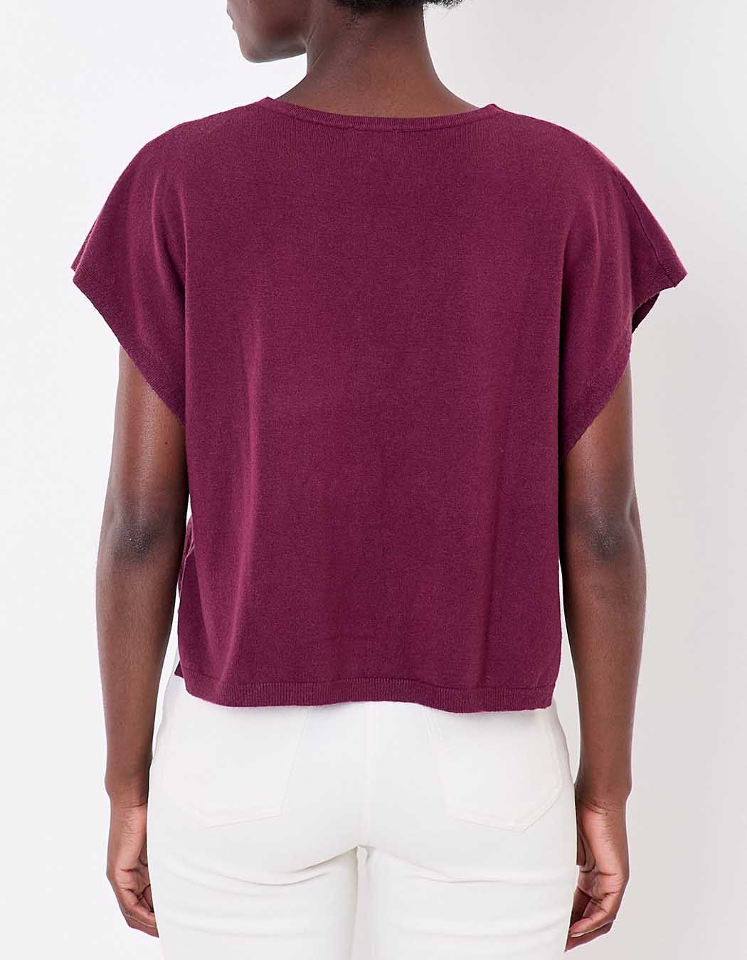 Sleeveless knit sweater femme La Fiancée