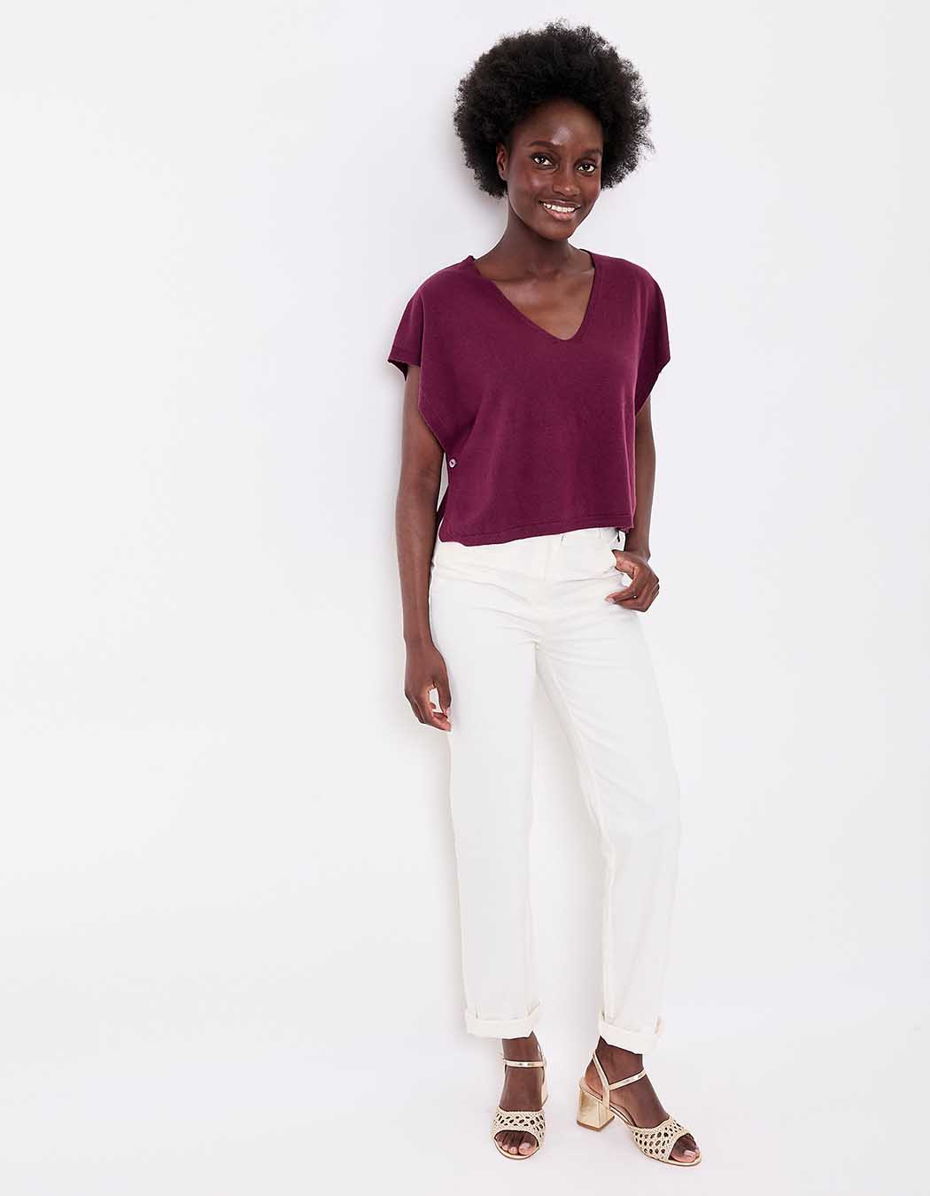 Sleeveless knit sweater femme La Fiancée