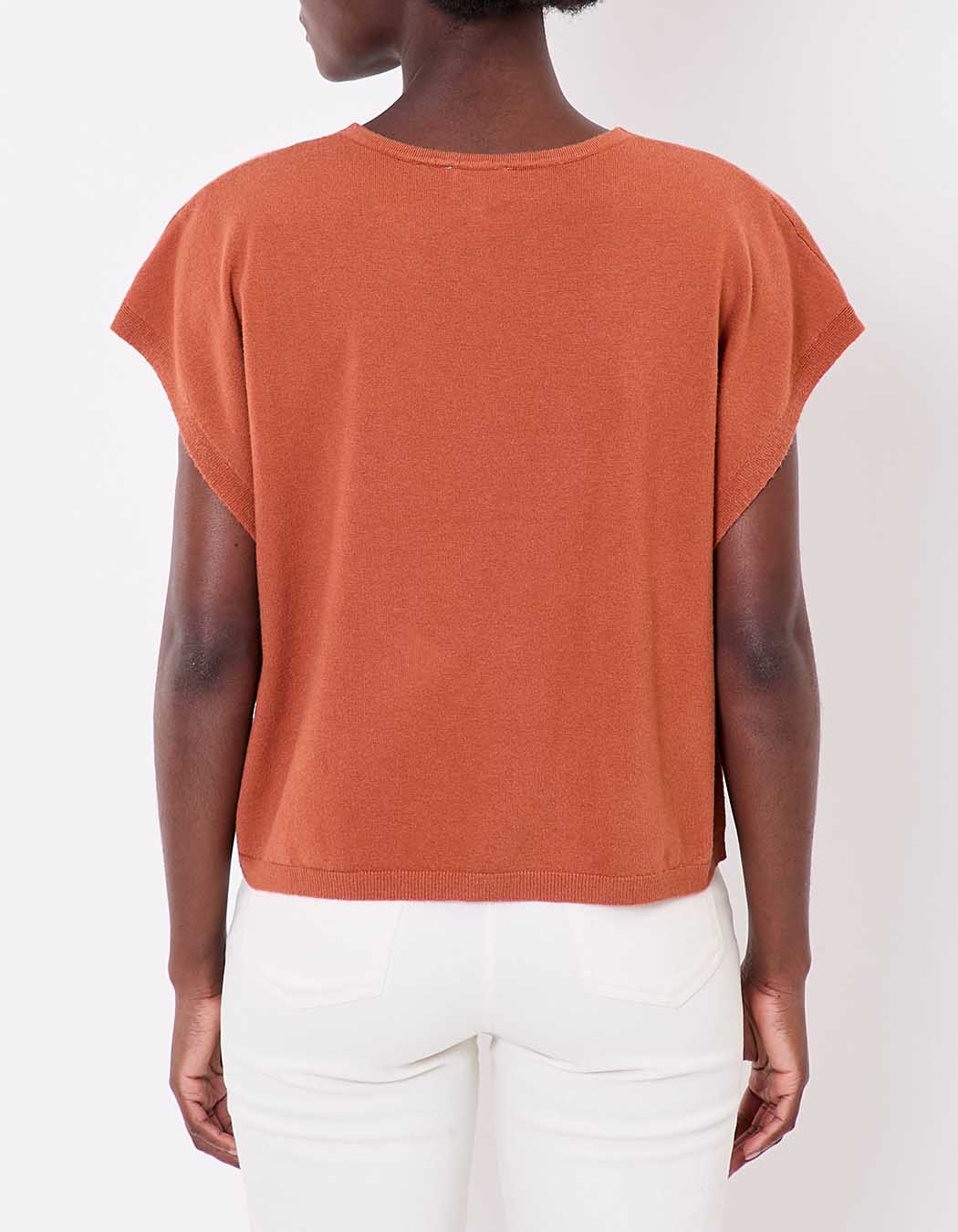 Sleeveless knit sweater femme La Fiancée