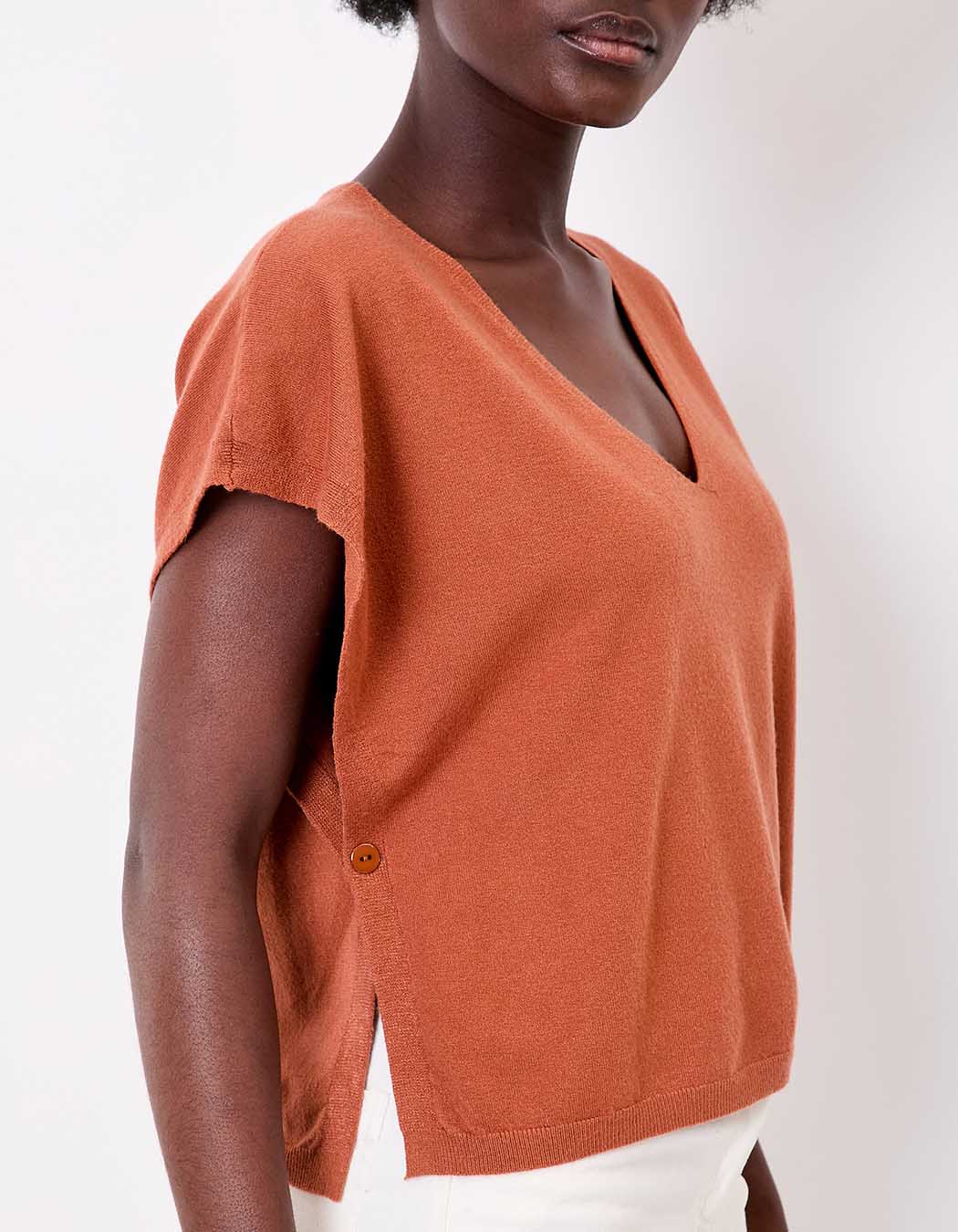 Sleeveless knit sweater femme La Fiancée