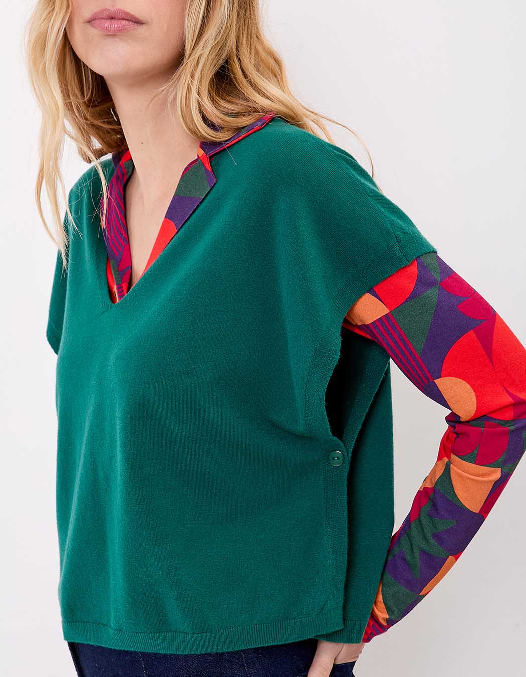 Sleeveless knit sweater femme La Fiancée