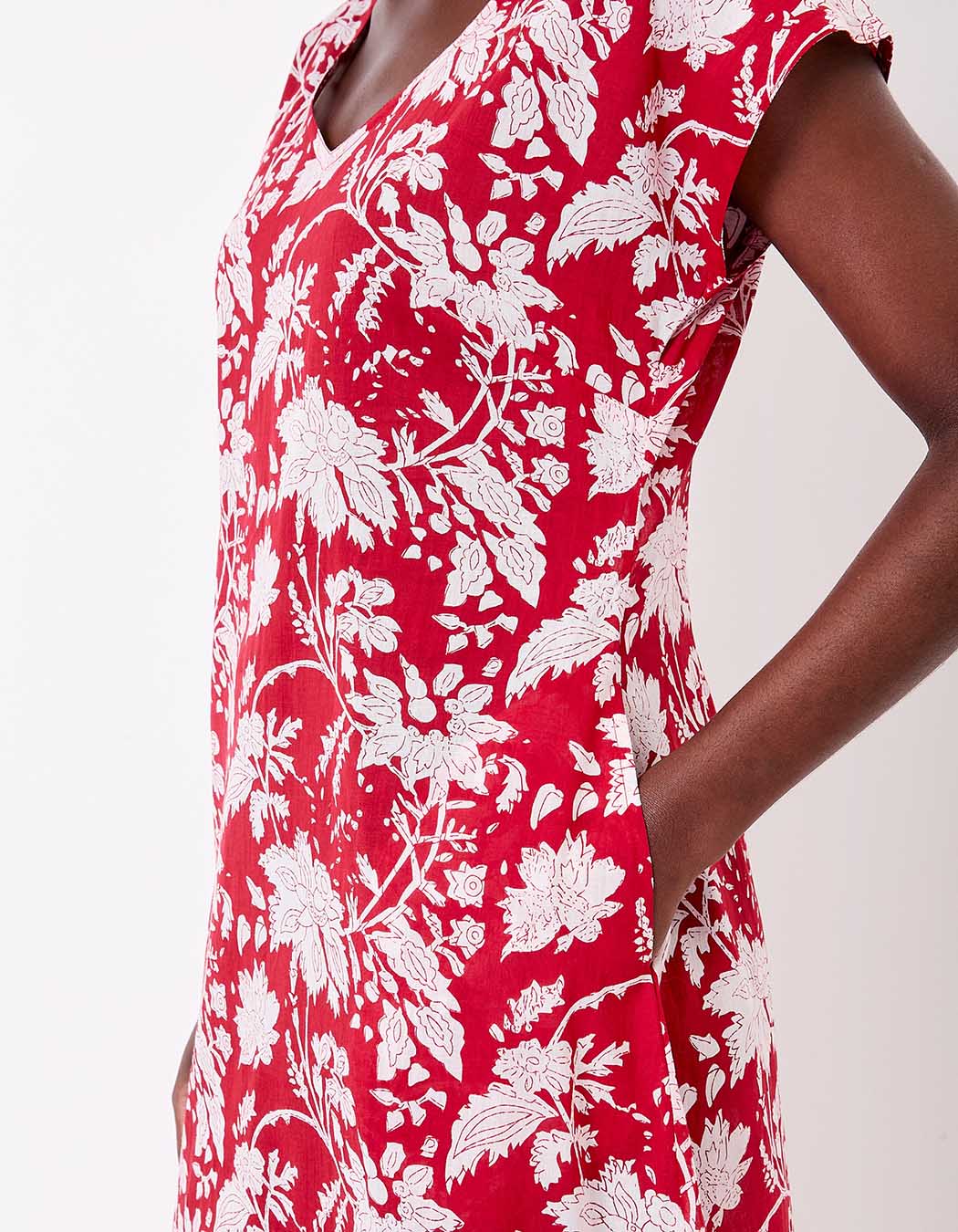 Long organic cotton voile dress femme La Fiancée