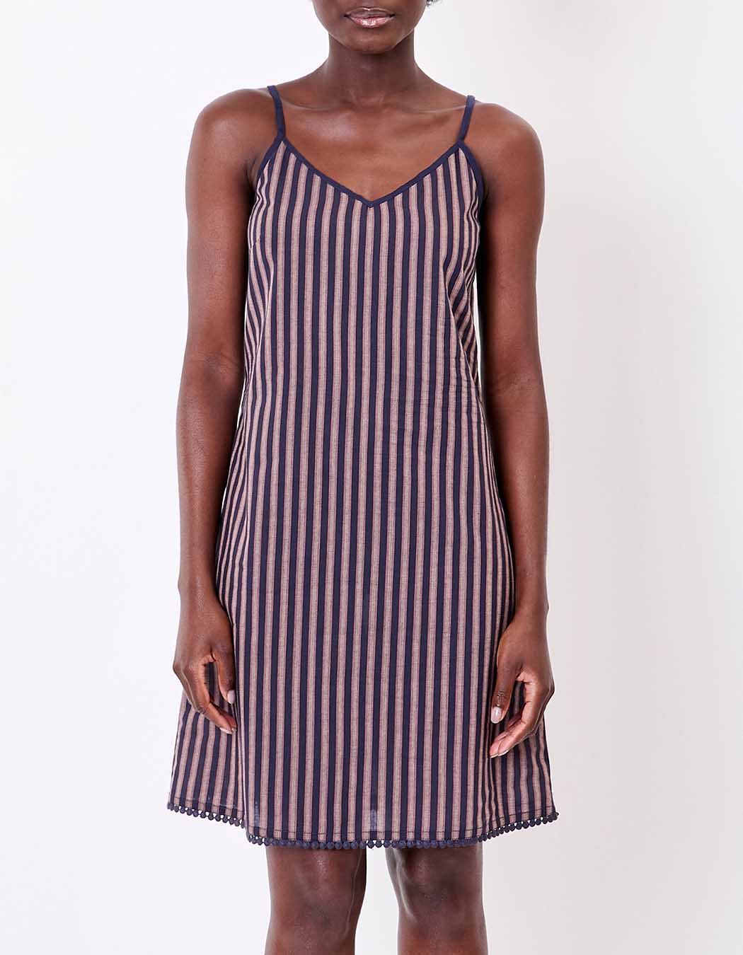 Organic cotton spaghetti strap dress femme La Fiancée