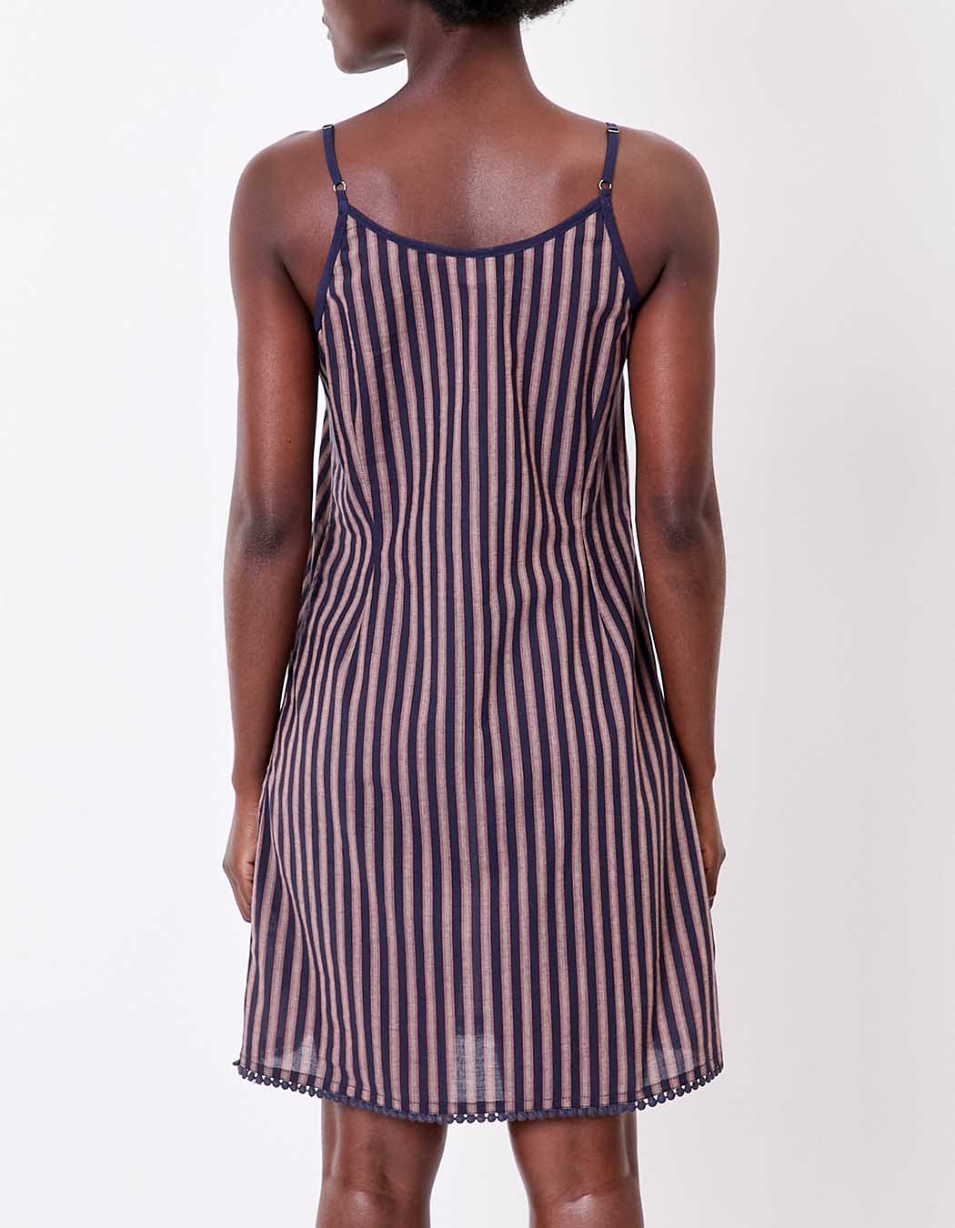 Organic cotton spaghetti strap dress femme La Fiancée