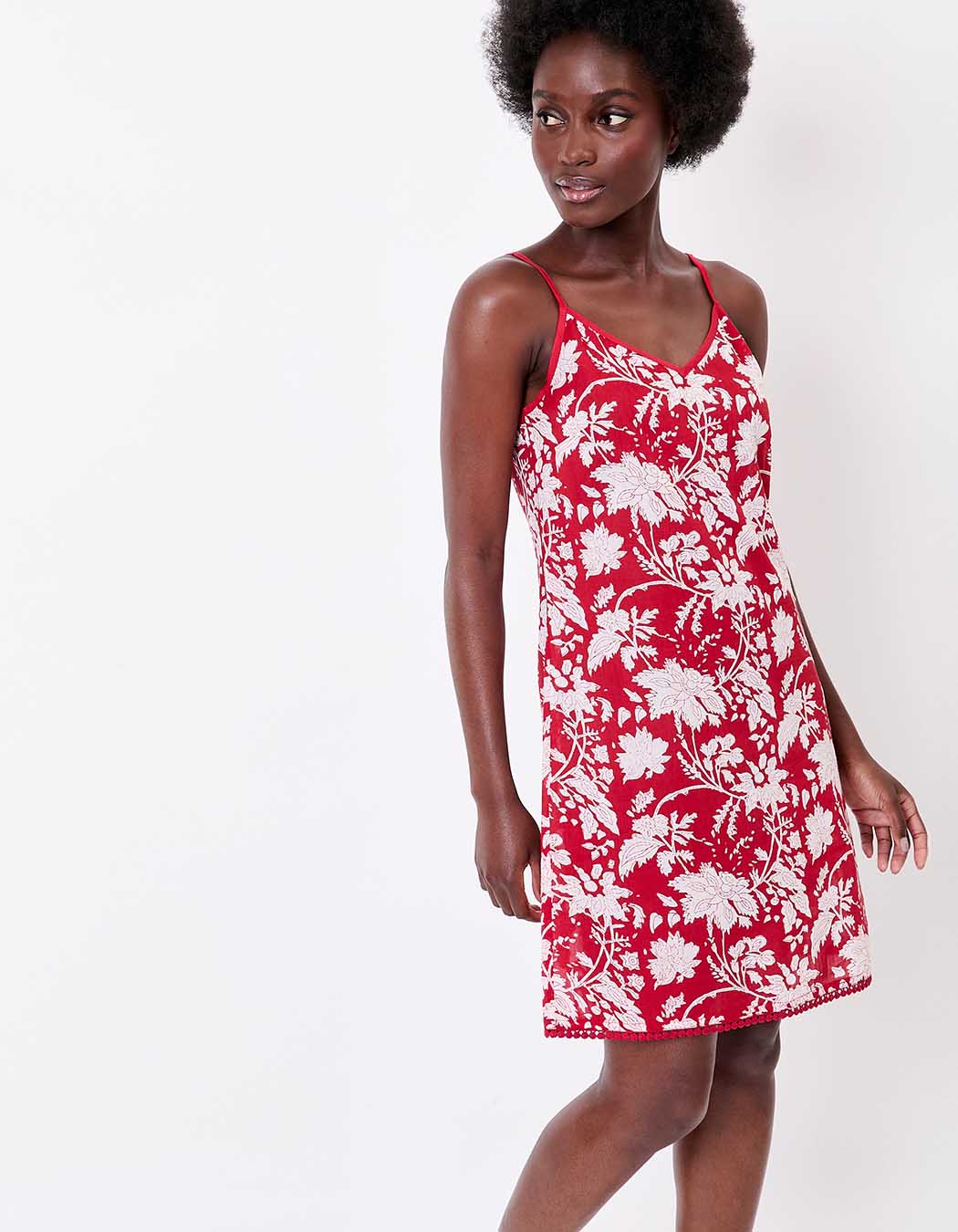 Organic cotton voile spaghetti strap dress femme La Fiancée