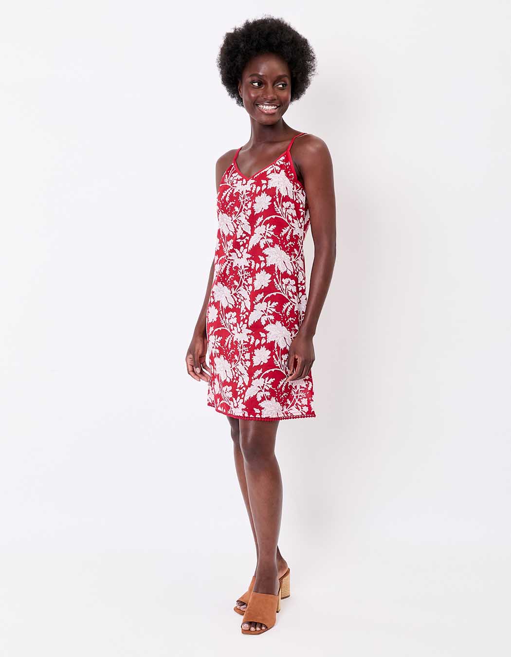 Organic cotton voile spaghetti strap dress femme La Fiancée