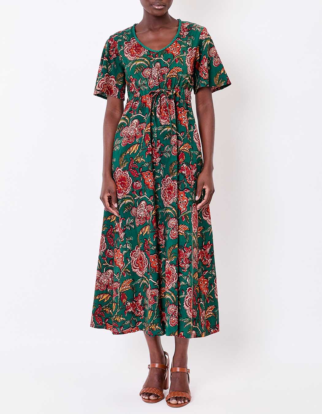 Long flowing viscose linen dress femme La Fiancée