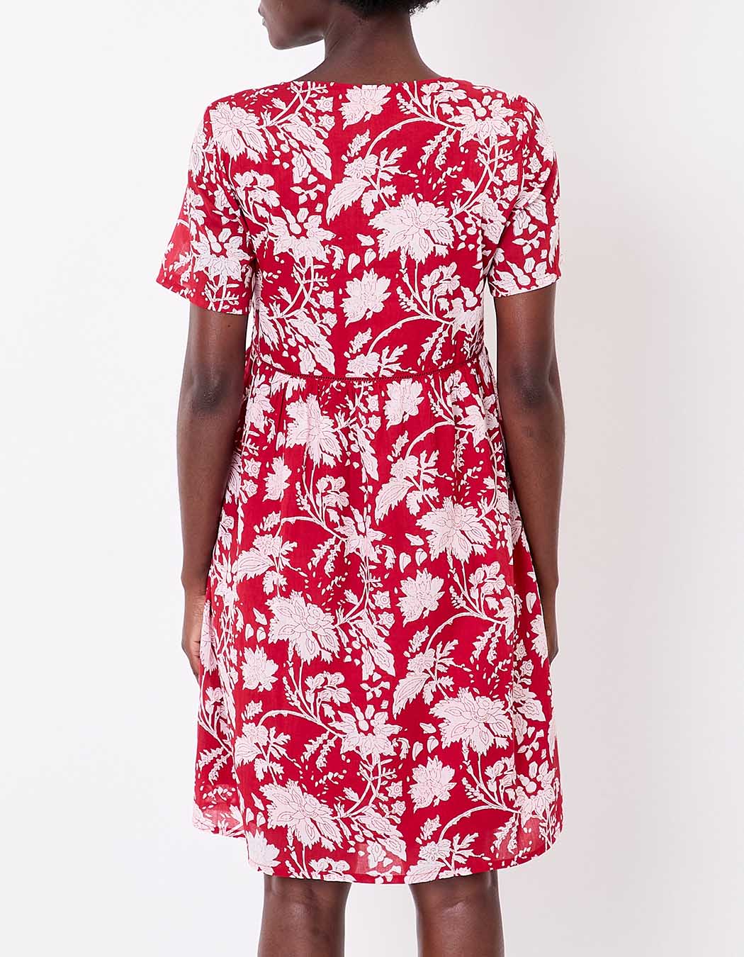 Flared lined organic cotton dress femme La Fiancée