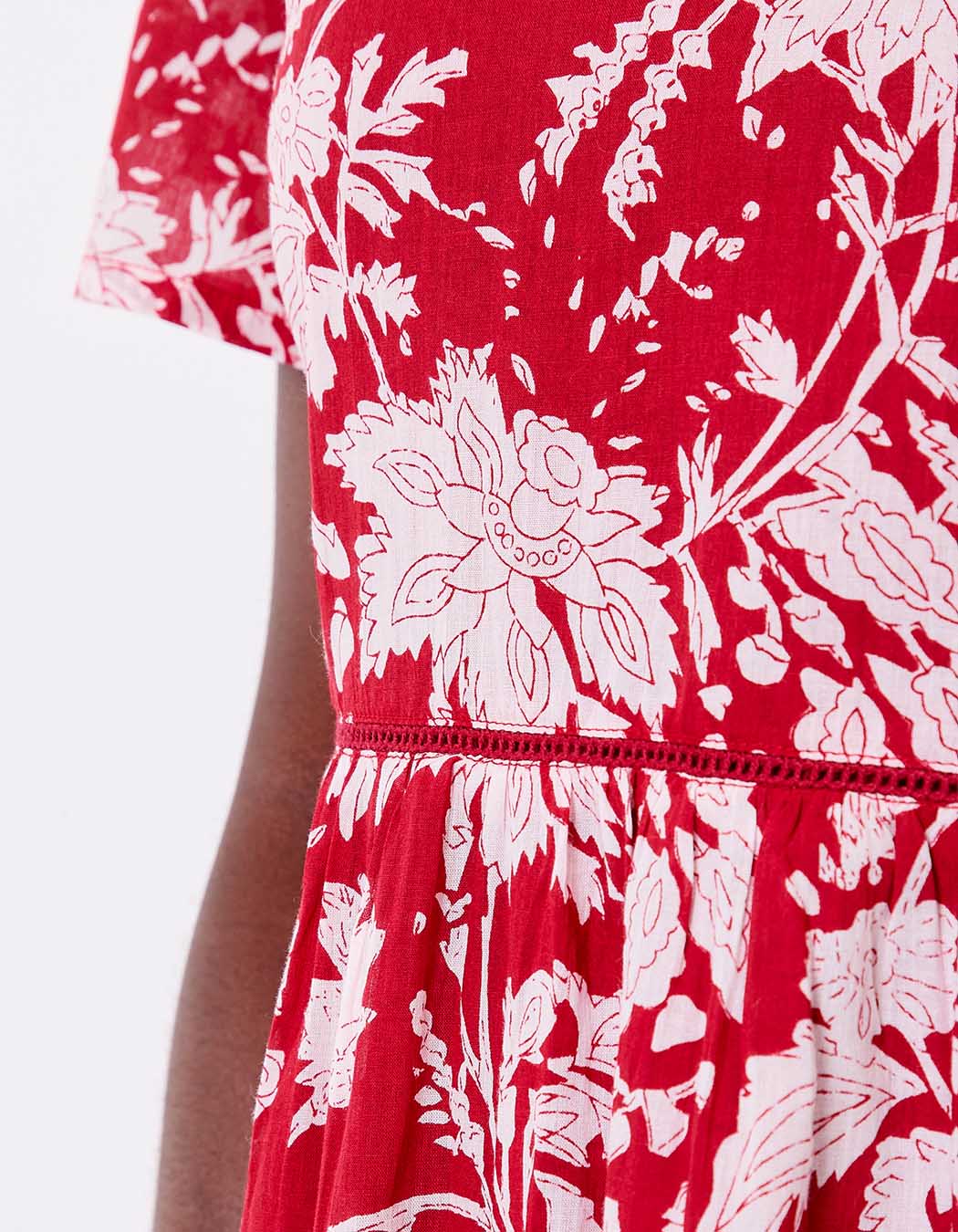 Flared lined organic cotton dress femme La Fiancée