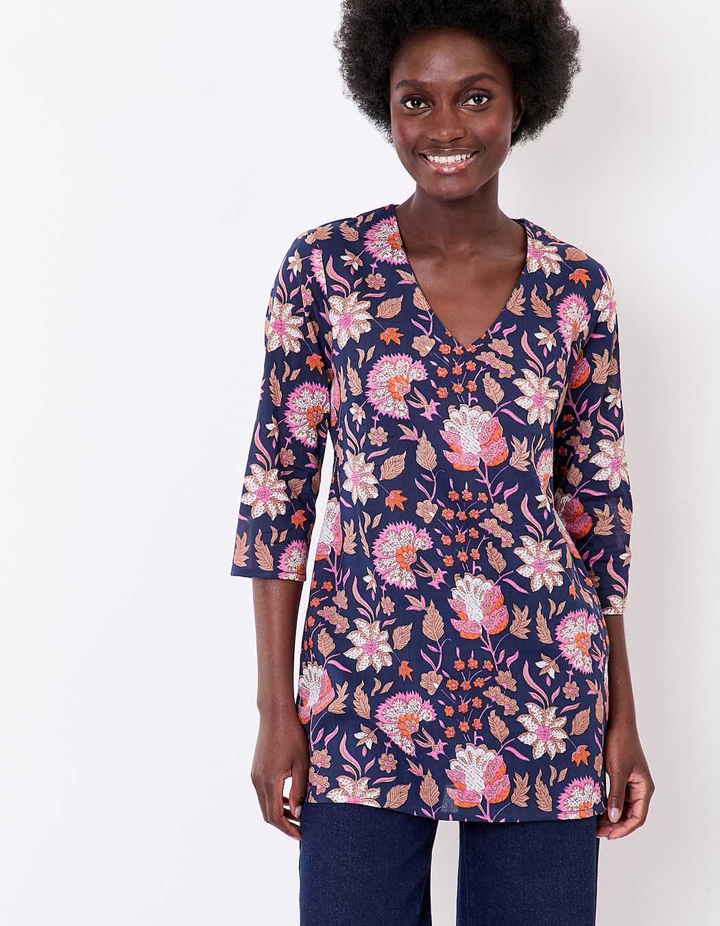 Women’s organic cotton voile tunic femme La Fiancée
