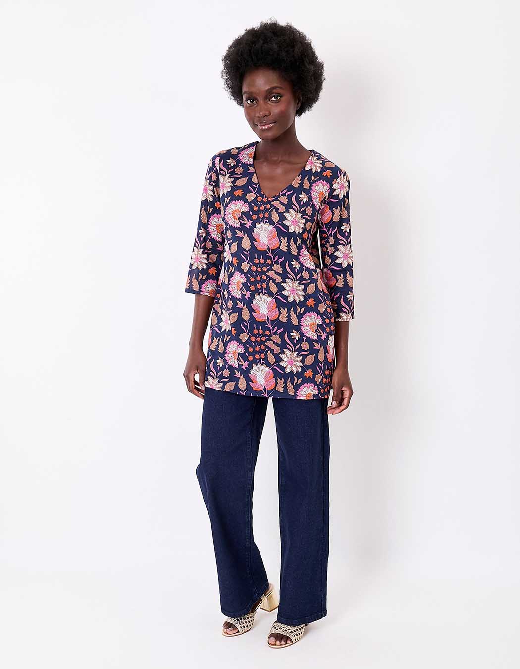 Women’s organic cotton voile tunic femme La Fiancée