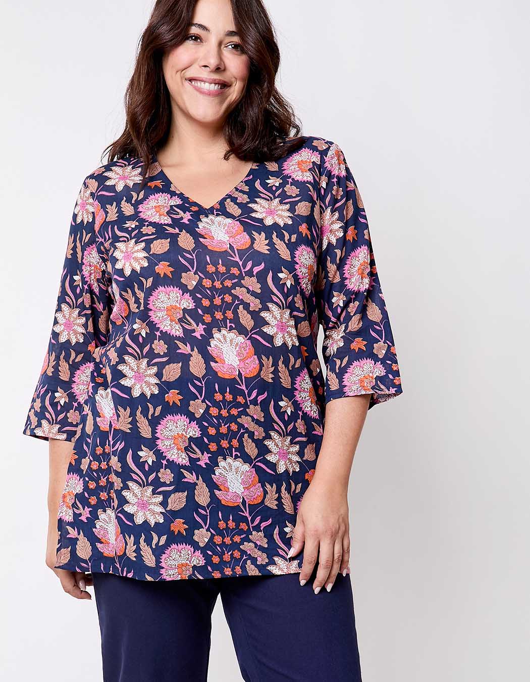 Women’s organic cotton voile tunic femme La Fiancée