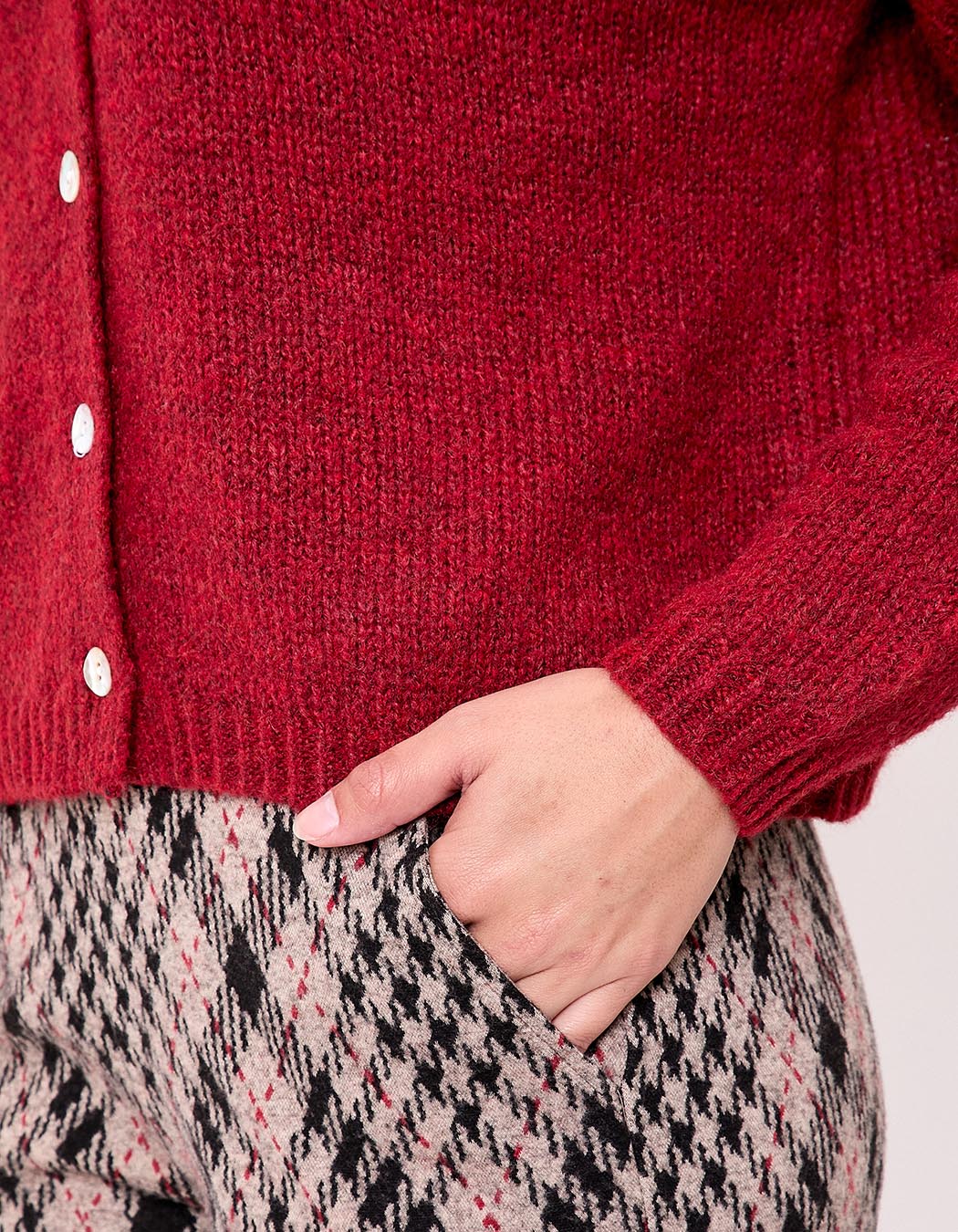 Plain cropped women’s cardigan femme La Fiancée