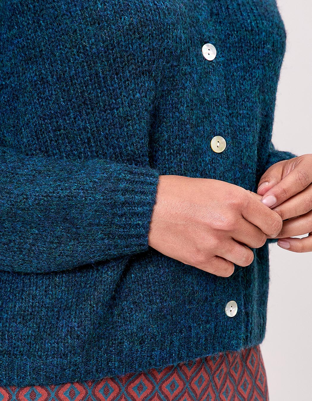Plain cropped women’s cardigan femme La Fiancée