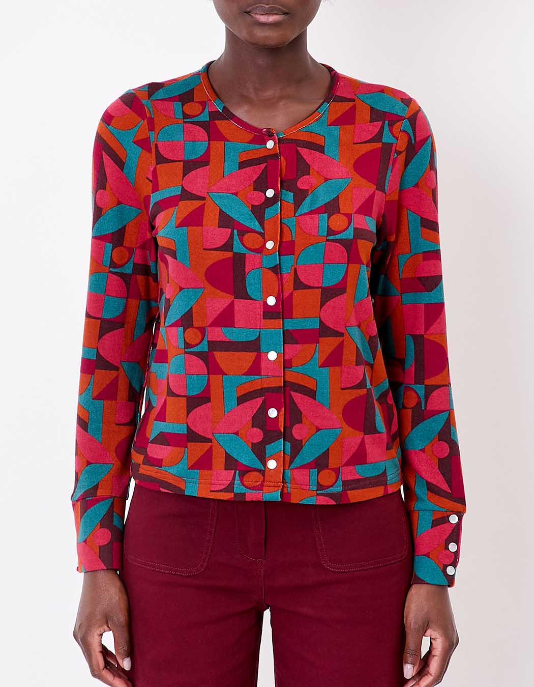 Fine knit buttoned cardigan femme La Fianc&eacute;e