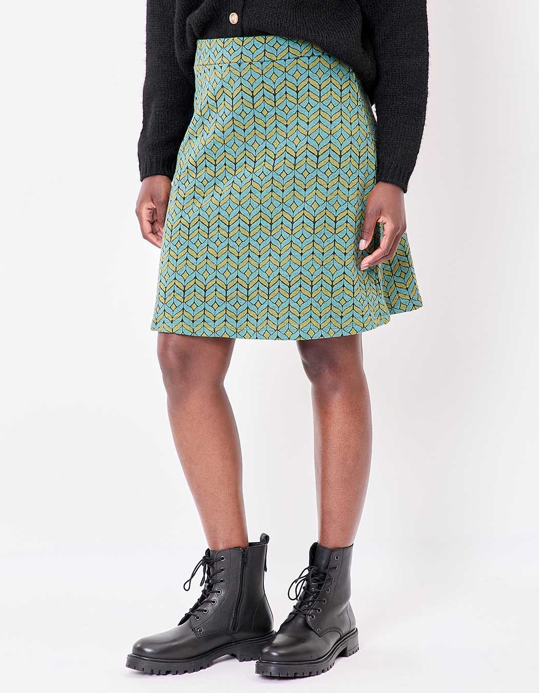 Soft knit A-line skirt femme La Fiancée