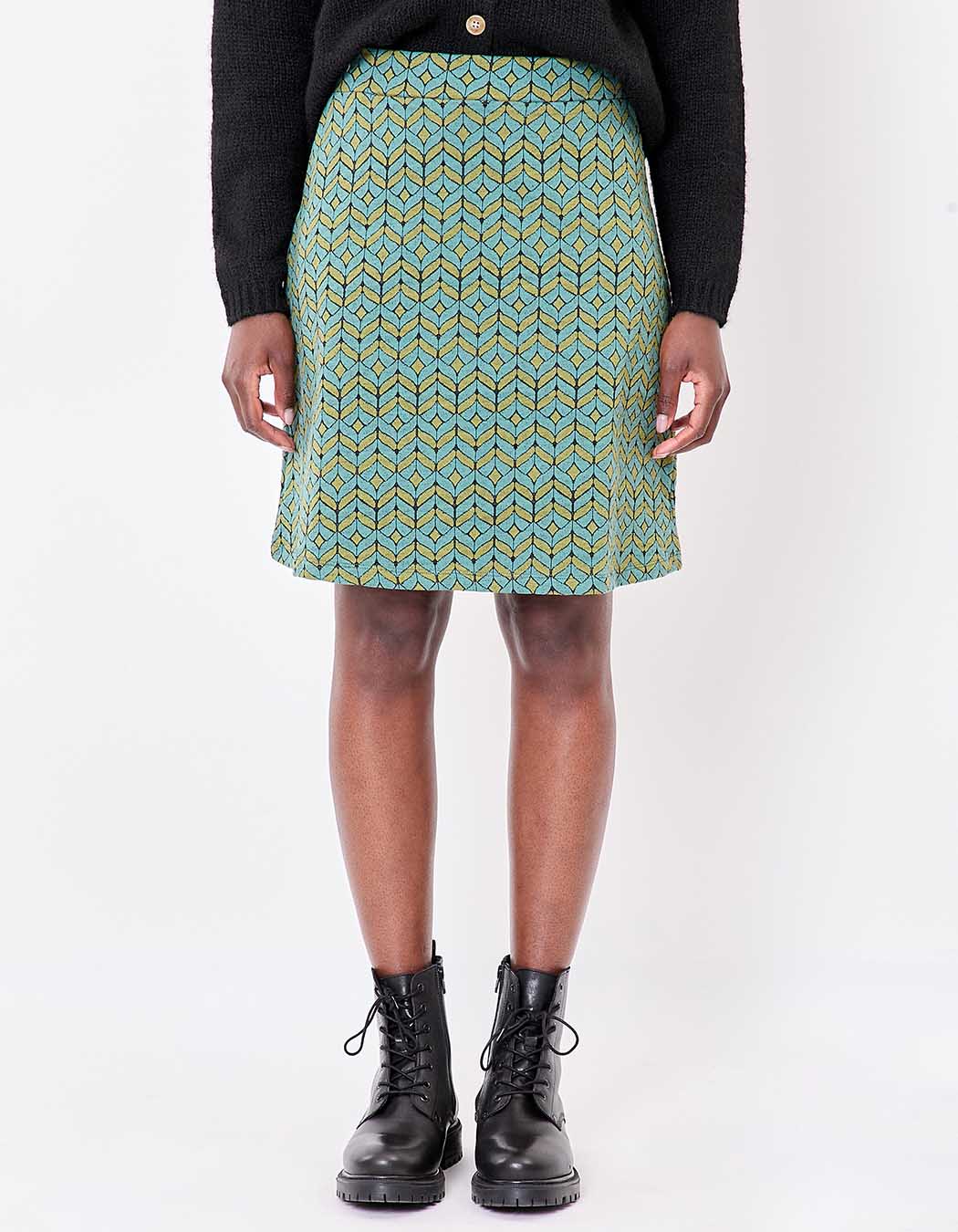 Soft knit A-line skirt femme La Fiancée
