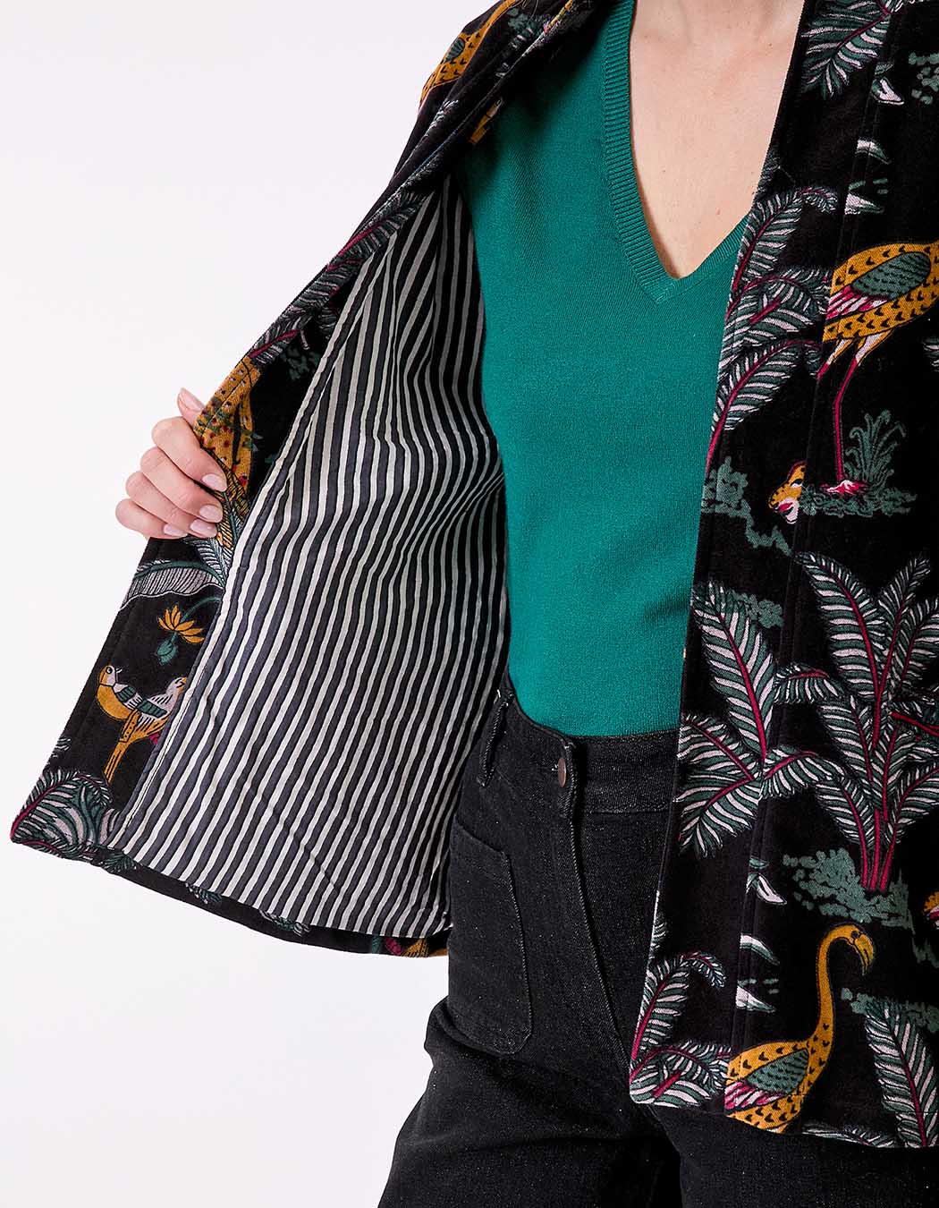 Lined kimono-style jacket femme La Fiancée