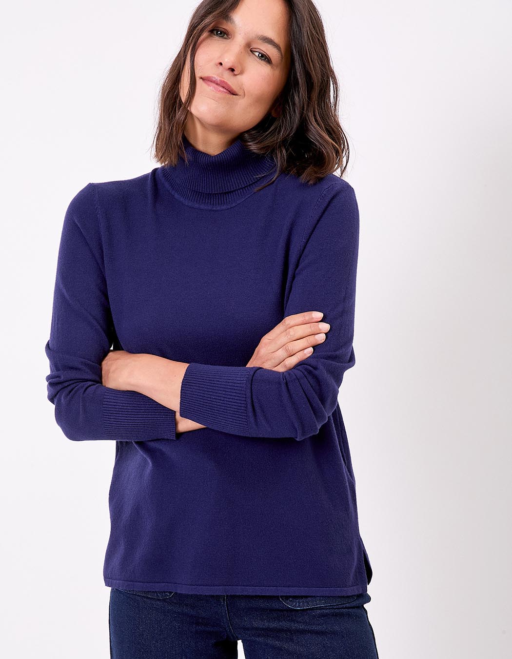 Turtleneck knit sweater femme La Fiancée