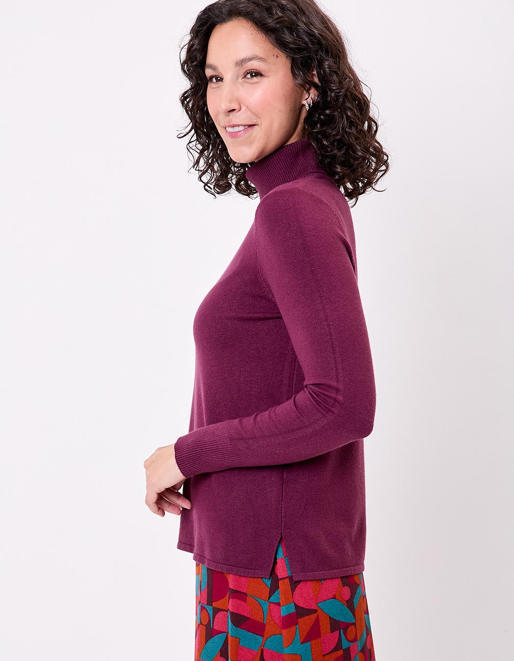 Turtleneck knit sweater femme La Fiancée