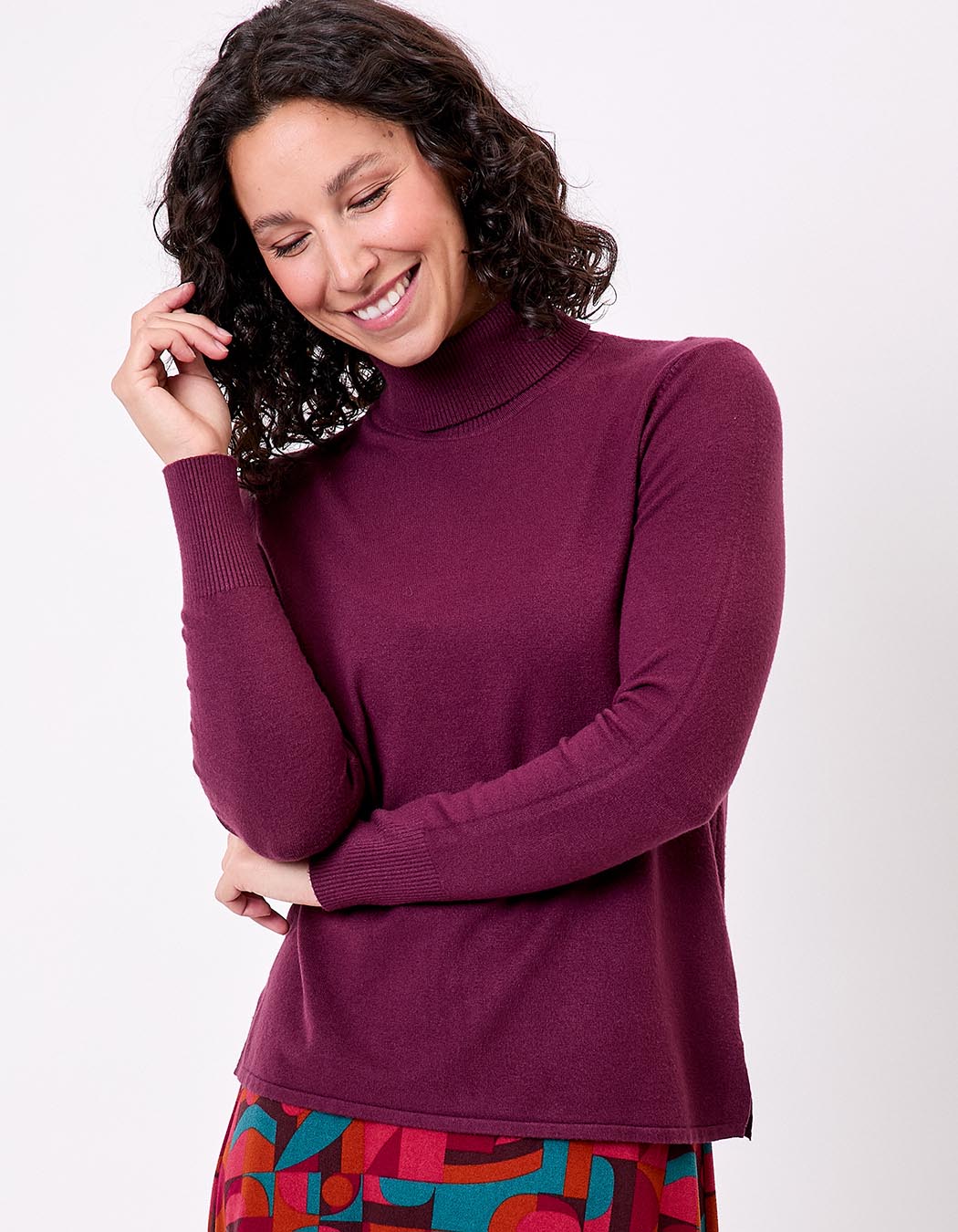 Turtleneck knit sweater femme La Fiancée