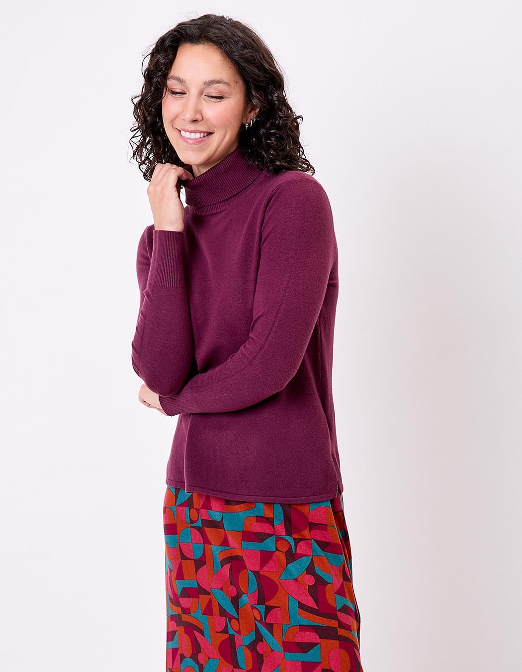 Turtleneck knit sweater femme La Fiancée