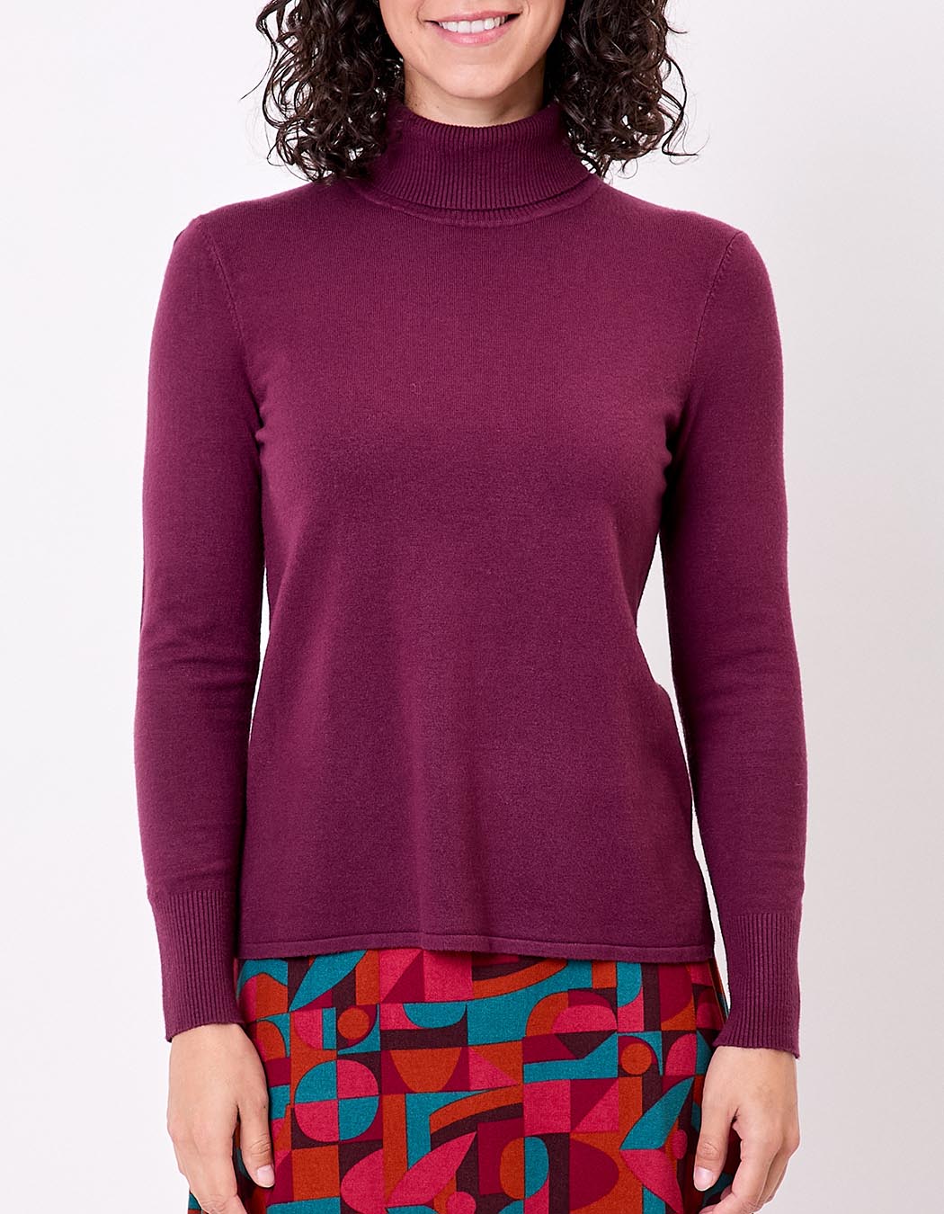 Turtleneck knit sweater femme La Fiancée