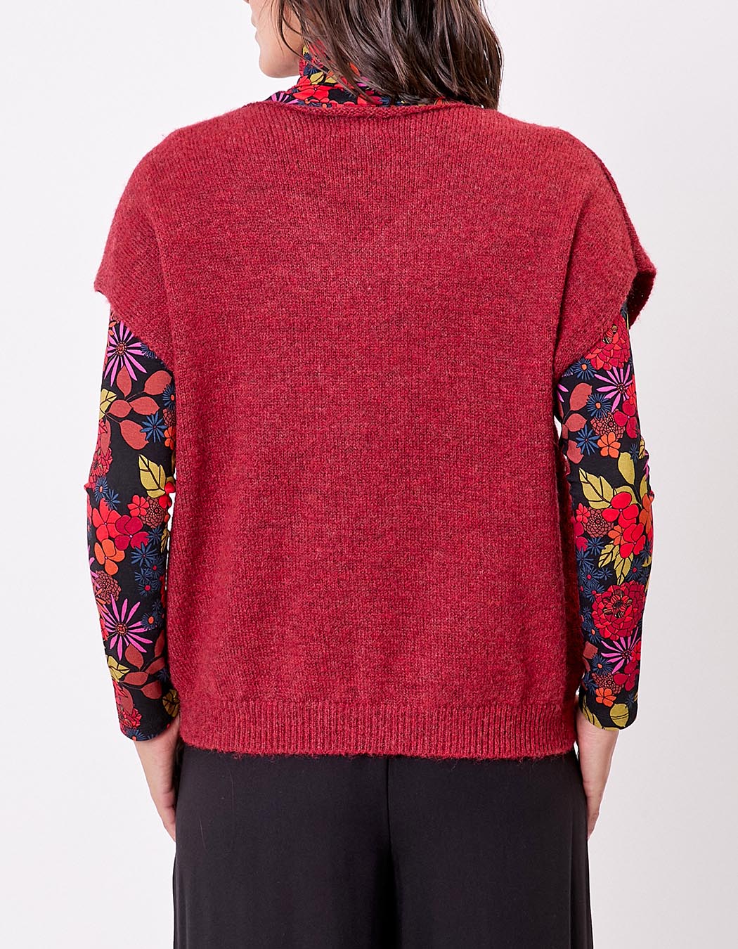 Plain sleeveless knitted sweater femme La Fiancée