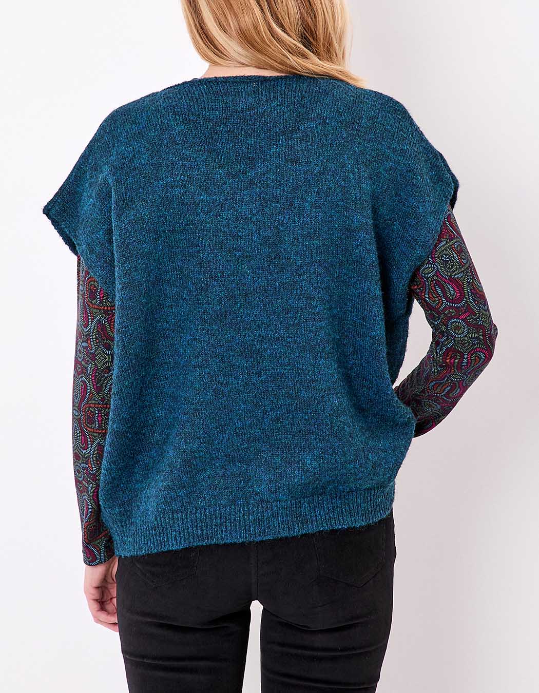 Plain sleeveless knitted sweater femme La Fiancée