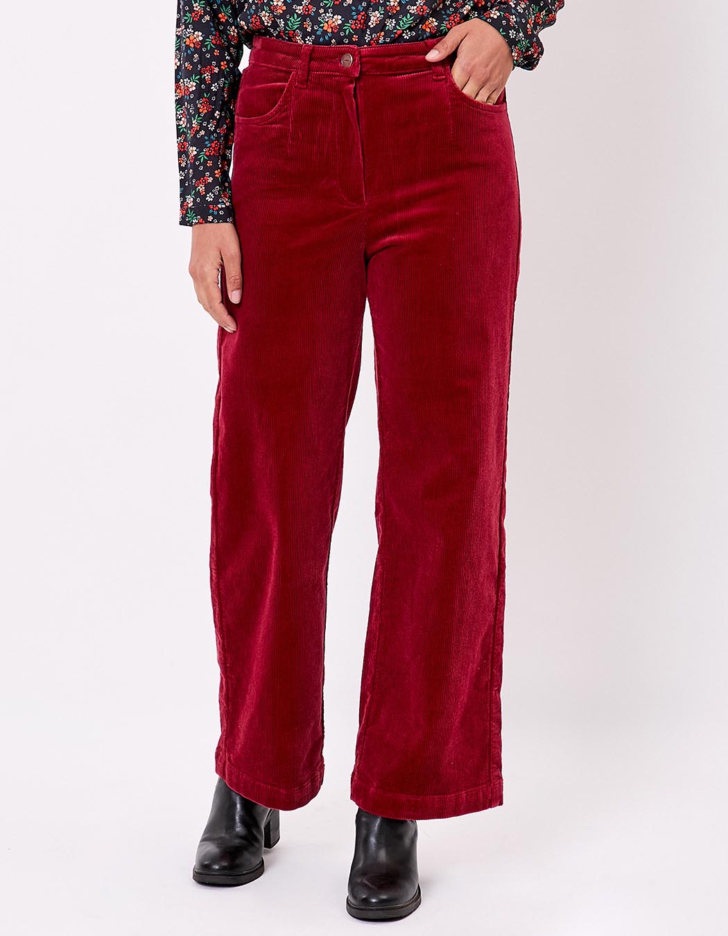 Wide-leg corduroy trousers femme La Fiancée